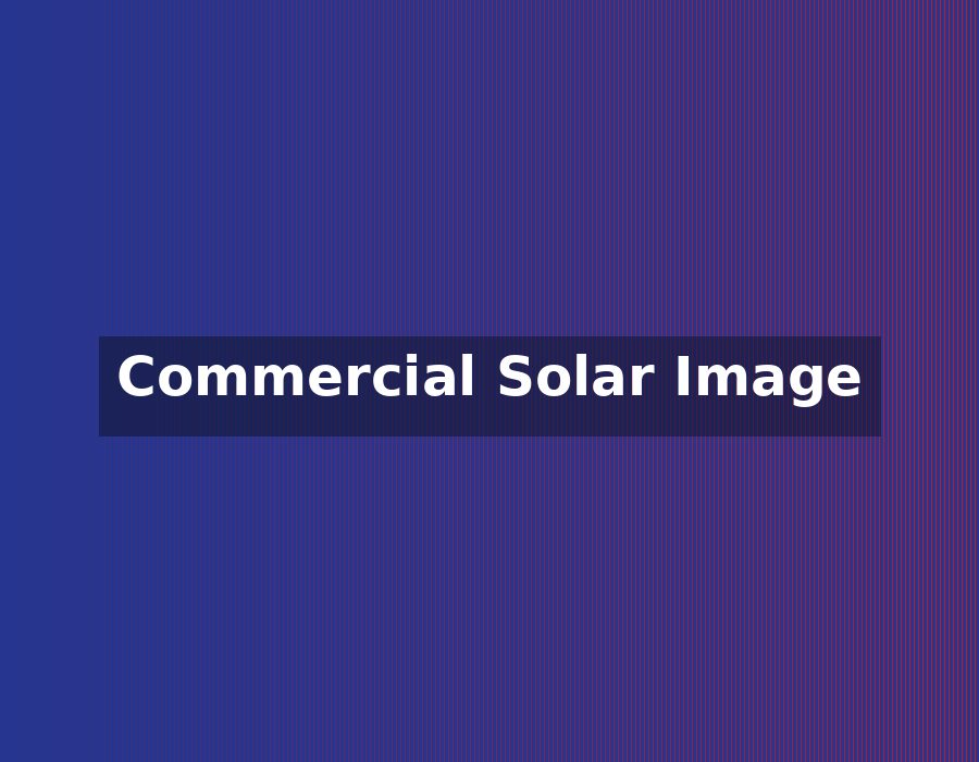 Commercial solar panel installation
