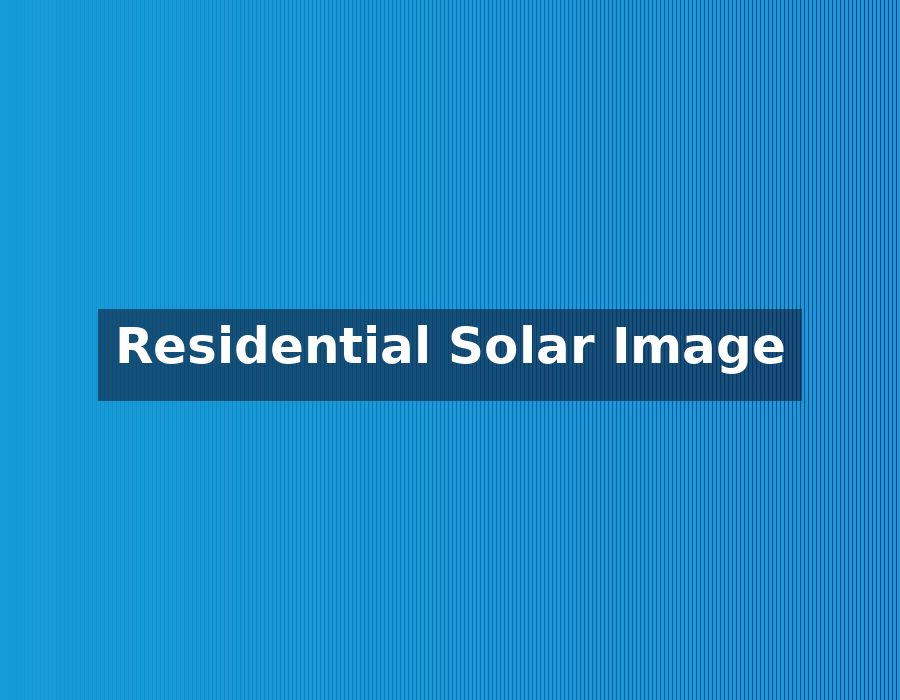 Residential solar panel setup